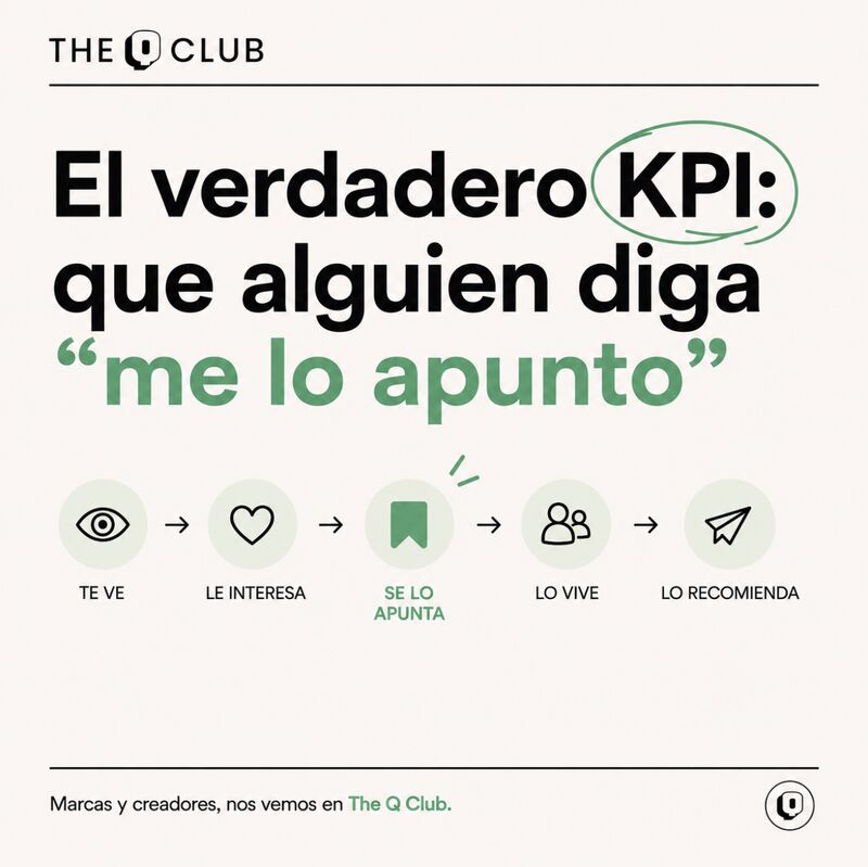 Imagen original de The Q Club: El verdadero KPI: que alguien diga “me lo apunto”.